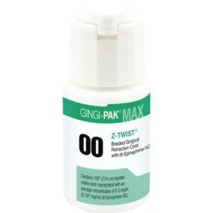 Gingi-Pak MAX Z-Twist Weave – #00 Very Thin with Epinephrine, 100% Cotton, 108″